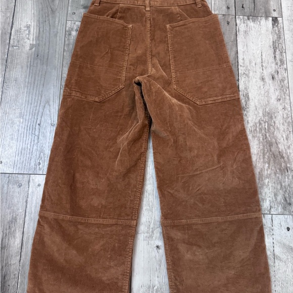Everlane The Corduroy Gardener Wide-Leg Pant 2 Brown Barrel High Rise Stretch - Picture 4 of 10